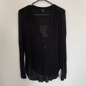 T.babaton Henley in black. From Aritzia